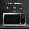 imageFarberware FM09SSE Classic Countertop Microwave Oven 900Watt with LED Lighting Child Lock Easy Clean Interior 09 Cu Ft Stainless Steel09 Cu Ft Stainless