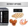 imageFarberware FM09SSE Classic Countertop Microwave Oven 900Watt with LED Lighting Child Lock Easy Clean Interior 09 Cu Ft Stainless Steel11 Cu Ft Stainless