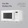 imageFarberware FM09SSE Classic Countertop Microwave Oven 900Watt with LED Lighting Child Lock Easy Clean Interior 09 Cu Ft Stainless Steel11 Cu Ft White