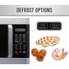 imageFarberware FM09SSE Classic Countertop Microwave Oven 900Watt with LED Lighting Child Lock Easy Clean Interior 09 Cu Ft Stainless Steel16 Cu Ft Silver