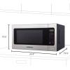 imageFarberware FM09SSE Classic Countertop Microwave Oven 900Watt with LED Lighting Child Lock Easy Clean Interior 09 Cu Ft Stainless Steel22 Cu Ft Stainless