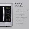 imageFarberware FMO11AHTBKBD1 Countertop 1000 Watts Microwave Oven with LED Lighting and Child LockPerfect for Apartments and DormsEasy Clean 11 cu ft Stainless Steel12 Cu Ft Stainless Sensor