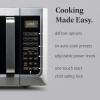 imageFarberware FMO11AHTBKBD1 Countertop 1000 Watts Microwave Oven with LED Lighting and Child LockPerfect for Apartments and DormsEasy Clean 11 cu ft Stainless Steel13 Cu Ft Stainless
