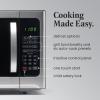 imageFarberware FMO11AHTBKBD1 Countertop 1000 Watts Microwave Oven with LED Lighting and Child LockPerfect for Apartments and DormsEasy Clean 11 cu ft Stainless Steel12 Cu Ft Stainless Grill