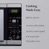imageFarberware FMO11AHTBKBD1 Countertop 1000 Watts Microwave Oven with LED Lighting and Child LockPerfect for Apartments and DormsEasy Clean 11 cu ft Stainless Steel9 Cu Ft Stainless