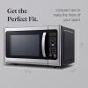 imageFarberware FMO11AHTBKBD1 Countertop 1000 Watts Microwave Oven with LED Lighting and Child LockPerfect for Apartments and DormsEasy Clean 11 cu ft Stainless Steel12 Cu Ft Stainless Sensor