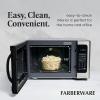 imageFarberware FMO11AHTBKBD1 Countertop 1000 Watts Microwave Oven with LED Lighting and Child LockPerfect for Apartments and DormsEasy Clean 11 cu ft Stainless Steel12 Cu Ft Stainless Grill