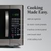imageFarberware FMO11AHTBKBD1 Countertop 1000 Watts Microwave Oven with LED Lighting and Child LockPerfect for Apartments and DormsEasy Clean 11 cu ft Stainless Steel12 Cu Ft Black Stainless Grill
