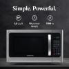 imageFarberware FMO11AHTBKBD1 Countertop 1000 Watts Microwave Oven with LED Lighting and Child LockPerfect for Apartments and DormsEasy Clean 11 cu ft Stainless Steel12 Cu Ft Stainless Grill