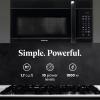 imageFarberware OvertheRange Microwave Oven 17 Cu Ft  1000W  Auto Reheat MultiStage Cooking MeltSoften Feature Child Safety Lock LED Display  Space Efficient ampamp Powerful  BlackBlack