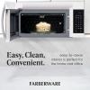 imageFarberware OvertheRange Microwave Oven 17 Cu Ft  1000W  Auto Reheat MultiStage Cooking MeltSoften Feature Child Safety Lock LED Display  Space Efficient ampamp Powerful  BlackWhite