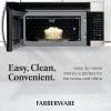 imageFarberware OvertheRange Microwave Oven 17 Cu Ft  1000W  Auto Reheat MultiStage Cooking MeltSoften Feature Child Safety Lock LED Display  Space Efficient ampamp Powerful  BlackStainless Steel