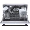 imageFarberware Portable Countertop Dishwasher  7Program System for Home RV and Apartment  Wash Dishes Glass and Baby Products  Hookup Required 197quotD x 217quotW x 172quotH Touch controlGlass Door White
