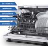 imageFarberware Portable Countertop Dishwasher  7Program System for Home RV and Apartment  Wash Dishes Glass and Baby Products  Hookup Required 197quotD x 217quotW x 172quotH Touch controlGlass Door White