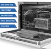 imageFarberware Portable Countertop Dishwasher  7Program System for Home RV and Apartment  Wash Dishes Glass and Baby Products  Hookup Required 197quotD x 217quotW x 172quotH Touch controlWhite