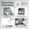 imageFarberware Portable Countertop Dishwasher with 5Liter Builtin Water Tank  5Program System for Home RV and Apartment  Wash Dishes Glass and Baby ProductsBlackWhite