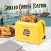 imageNostalgia CocaCola Grilled Cheese Toaster with EasyClean Toaster Baskets and Adjustable Toasting Dial Red 2SlotDeluxe Grilled Cheese Toaster