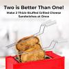 imageNostalgia CocaCola Grilled Cheese Toaster with EasyClean Toaster Baskets and Adjustable Toasting Dial Red 2SlotGrilled Cheese Toaster Coke