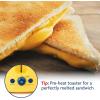imageNostalgia CocaCola Grilled Cheese Toaster with EasyClean Toaster Baskets and Adjustable Toasting Dial Red 2SlotGrilled Cheese Toaster Kraft