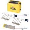 imageNostalgia CocaCola Grilled Cheese Toaster with EasyClean Toaster Baskets and Adjustable Toasting Dial Red 2SlotGrilled Cheese Toaster Kraft