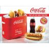 imageNostalgia CocaCola Hot Dog Roller Holds 8 Regular Sized or 4FootLong Hot Dogs and 6 Bun Capacity Stainless Steel Rollers Perfect For Breakfast Sausages Brats Taquitos Egg Rolls RedWhiteHot Dog Toaster