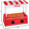 imageNostalgia CocaCola Hot Dog Roller Holds 8 Regular Sized or 4FootLong Hot Dogs and 6 Bun Capacity Stainless Steel Rollers Perfect For Breakfast Sausages Brats Taquitos Egg Rolls RedWhiteHot Dog Roller