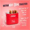 imageNostalgia CocaCola Hot Dog Roller Holds 8 Regular Sized or 4FootLong Hot Dogs and 6 Bun Capacity Stainless Steel Rollers Perfect For Breakfast Sausages Brats Taquitos Egg Rolls RedWhiteHot Dog Toaster Original
