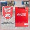 imageNostalgia CocaCola Refrigerator with Freezer 32 Cu Ft Adjustable Temperature Cools as Low as 32 Degrees Bottle Opener Ice Cube Tray Scraper Included Black35 CuFt Red