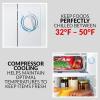 imageNostalgia CocaCola Refrigerator with Freezer 32 Cu Ft Adjustable Temperature Cools as Low as 32 Degrees Bottle Opener Ice Cube Tray Scraper Included Black32 Cu Ft Black