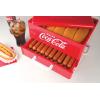 imageNostalgia Extra Large DinerStyle CocaCola Hot Dog Steamer and Bun Warmer 24 Hot Dog and 12 Bun Capacity Steam Bratwursts Sausages Vegetables Fish Dumplings RedCoke Steamer Original