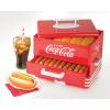 imageNostalgia Extra Large DinerStyle CocaCola Hot Dog Steamer and Bun Warmer 24 Hot Dog and 12 Bun Capacity Steam Bratwursts Sausages Vegetables Fish Dumplings RedCoke Steamer Original