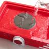 imageNostalgia Extra Large DinerStyle CocaCola Hot Dog Steamer and Bun Warmer 24 Hot Dog and 12 Bun Capacity Steam Bratwursts Sausages Vegetables Fish Dumplings RedCoke Steamer Original