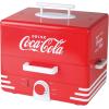 imageNostalgia Extra Large DinerStyle CocaCola Hot Dog Steamer and Bun Warmer 24 Hot Dog and 12 Bun Capacity Steam Bratwursts Sausages Vegetables Fish Dumplings RedCoke Steamer Original