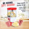imageNostalgia Maker 12 Cups CocaCola Hot Air Popcorn Machine with Measuring Cap Oil Free Vintage Movie Theater Style White and RedWhiteRed