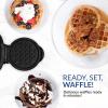 imageNostalgia MyMini Personal Electric Heart Turkey Waffle Maker 5Inch Cooking Surface Waffle Iron for Hash Browns French Toast Grilled Cheese Quesadilla Brownies Cookies RedRed