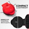 imageNostalgia MyMini Personal Electric Heart Turkey Waffle Maker 5Inch Cooking Surface Waffle Iron for Hash Browns French Toast Grilled Cheese Quesadilla Brownies Cookies RedRed