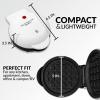 imageNostalgia MyMini Personal Electric Heart Turkey Waffle Maker 5Inch Cooking Surface Waffle Iron for Hash Browns French Toast Grilled Cheese Quesadilla Brownies Cookies RedWhite