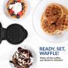 imageNostalgia MyMini Personal Electric Heart Turkey Waffle Maker 5Inch Cooking Surface Waffle Iron for Hash Browns French Toast Grilled Cheese Quesadilla Brownies Cookies RedPink