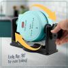 imageNostalgia MyMini Personal Electric Heart Turkey Waffle Maker 5Inch Cooking Surface Waffle Iron for Hash Browns French Toast Grilled Cheese Quesadilla Brownies Cookies RedFlip Aqua