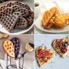 imageNostalgia MyMini Personal Electric Heart Turkey Waffle Maker 5Inch Cooking Surface Waffle Iron for Hash Browns French Toast Grilled Cheese Quesadilla Brownies Cookies RedHeart