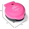 imageNostalgia MyMini Personal Electric Heart Turkey Waffle Maker 5Inch Cooking Surface Waffle Iron for Hash Browns French Toast Grilled Cheese Quesadilla Brownies Cookies RedPrincess