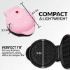imageNostalgia MyMini Personal Electric Heart Turkey Waffle Maker 5Inch Cooking Surface Waffle Iron for Hash Browns French Toast Grilled Cheese Quesadilla Brownies Cookies RedPink