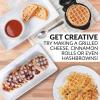 imageNostalgia MyMini Personal Electric Heart Turkey Waffle Maker 5Inch Cooking Surface Waffle Iron for Hash Browns French Toast Grilled Cheese Quesadilla Brownies Cookies RedAqua