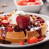 imageNostalgia MyMini Personal Electric Heart Turkey Waffle Maker 5Inch Cooking Surface Waffle Iron for Hash Browns French Toast Grilled Cheese Quesadilla Brownies Cookies RedStainless Steel