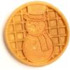 imageNostalgia MyMini Personal Electric Heart Turkey Waffle Maker 5Inch Cooking Surface Waffle Iron for Hash Browns French Toast Grilled Cheese Quesadilla Brownies Cookies RedSnowman