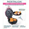 imageNostalgia MyMini Personal Electric Heart Turkey Waffle Maker 5Inch Cooking Surface Waffle Iron for Hash Browns French Toast Grilled Cheese Quesadilla Brownies Cookies RedPrincess