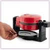 imageNostalgia MyMini Personal Electric Heart Turkey Waffle Maker 5Inch Cooking Surface Waffle Iron for Hash Browns French Toast Grilled Cheese Quesadilla Brownies Cookies RedFlip Red