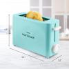 imageNostalgia MyMini Single Slice Toaster  125quot Wide Slot Portion Control Compact Design Adjustable Temperature Cancel Defrost and Bagel Button  Removable Crumb Tray  RedAqua