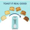 imageNostalgia MyMini Single Slice Toaster  125quot Wide Slot Portion Control Compact Design Adjustable Temperature Cancel Defrost and Bagel Button  Removable Crumb Tray  RedAqua