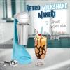 imageNostalgia TwoSpeed Electric CocaCola Limited Edition Milkshake Maker and Drink Mixer Includes 16Ounce Stainless Steel Mixing Cup and Rod RedBlue